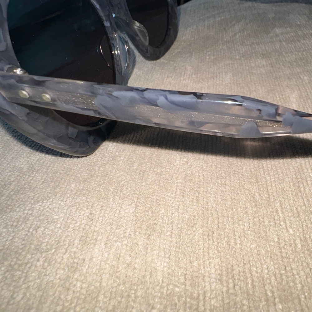 THOM BROWNE | Round Gray Tortoise Acetate Silver Mirror Lens Sunglasses | 54 mm - Picture 15 of 16
